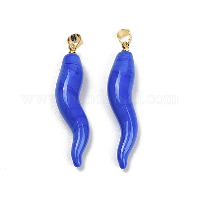 Лэмпворк ручной работы с латунными подвесками KK-Q095-02A-04-1