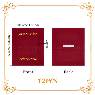 Полиэстер зарезервированные таблички на стулья AJEW-WH0661-97B-1