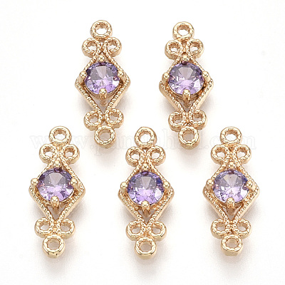 Золотистые соединители из латуни&nbsp;X-GLAA-R212-12C-1