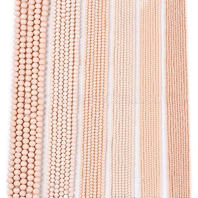 Непрозрачный сплошной цвет имитация нефрита стеклянные бусины пряди EGLA-A044-P4mm-D05-1