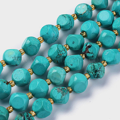 Turquoise Beads for Jewelry Making 8mm round Blue Beads 40 pcs