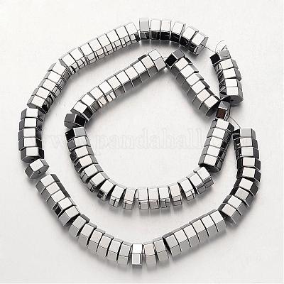 Гальванизировать немагнитных синтетический гематит нитей бисера G-F300-15-01-1