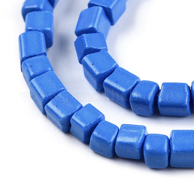 Непрозрачные спрей окрашены стеклянной бусины пряди GLAA-N047-08-A01-1