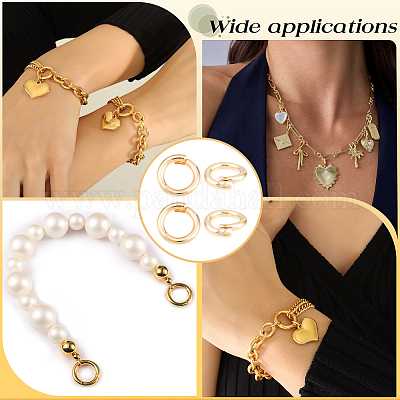 20 шт. латунные открытые кольца для прыжков&nbsp;KK-BBC0023-10C-1