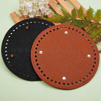 2 шт. 2 цвета искусственная кожа вязание крючком сумки для ногтей дно формирователь подушечки&nbsp;DIY-SZ0001-83A-1