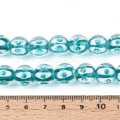 Бусы лэмпворк ручной работы LAMP-N028-20C-1