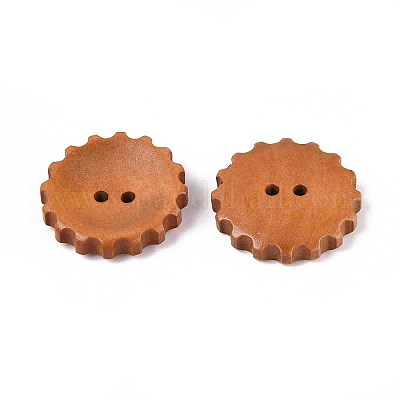 Пуговицы из натурального дерева WOOD-T032-34C-1