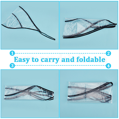 Пластиковые дождевики AJEW-WH0419-75A-1