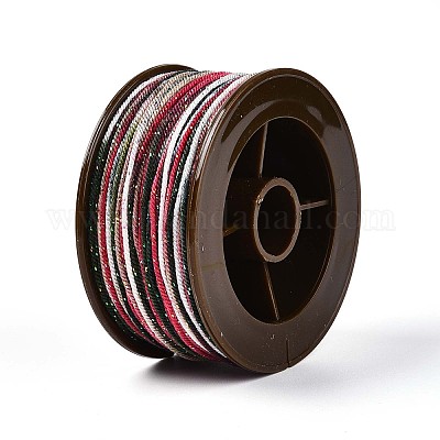 27 м сегментно окрашенные круглые полиэфирные витые шнуры OCOR-N009-02A-05-1