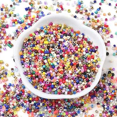 Стеклянные цилиндрические бусины&nbsp;SEED-XCP0001-40-1