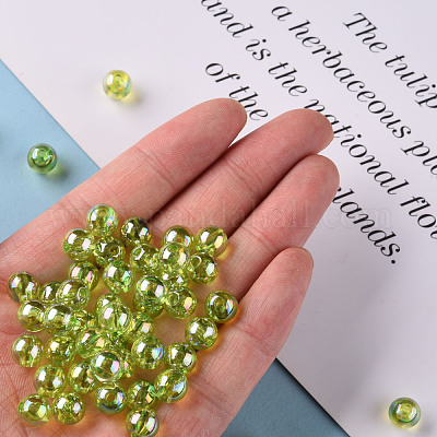 Прозрачные акриловые бусины MACR-S370-B8mm-729-1