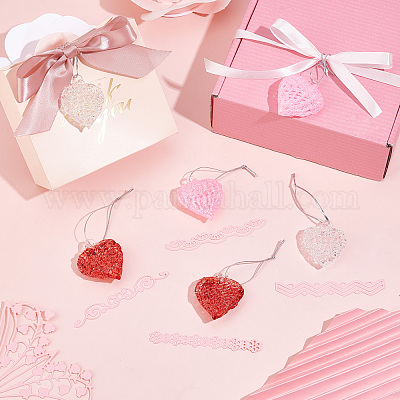 14 шт. 3-х стилевая подвеска в виде сердца из матового стекла GLAA-PH0001-71-1