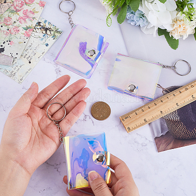 2-дюймовый лазерный ПВХ мини-альбомы для фотокарточек AJEW-WH0248-398B-1