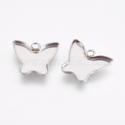 Подвеска-кабошон из нержавеющей стали 304 STAS-I097-055-01P-1