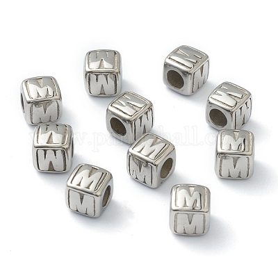 Европейские бусины из нержавеющей стали 304 STAS-H145-01M-P-1