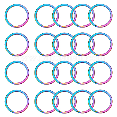 20 шт. разъемные брелоки из нержавеющей стали 304 FIND-UN0003-53-1