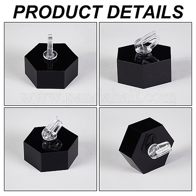 Акриловые держатели для колец&nbsp;RDIS-WH0020-02A-02-1