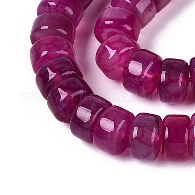 Окрашенные естественный агат бисер пряди&nbsp;G-T143-17M-1