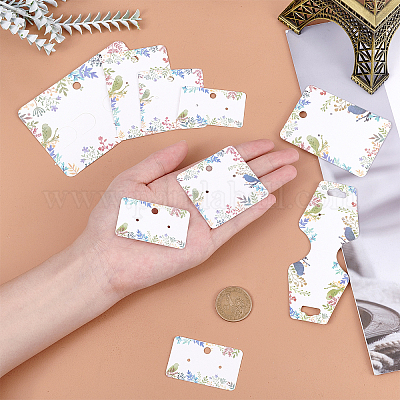 200 шт. 5-х видов белых картонных карточек CDIS-CA0001-11-1