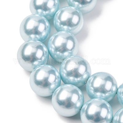 Гальванические оболочки жемчужные бусы пряди BSHE-G041-12mm-03-1