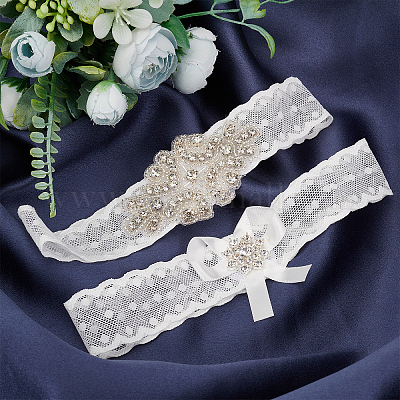 Кружевные эластичные подвязки невесты OCOR-WH0020-05-1