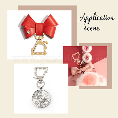 Сплав застежка брелок выводы KEYC-CA0001-02-1