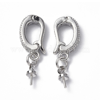 Застежка с латунным кристаллом и стразами KK-P223-29P-1