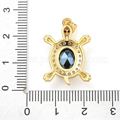 Черепаховая стойка покрытие латунь микропаве кубические цирконии подвески KK-G513-78A-07G-1