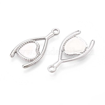 Оправы для подвесок из нержавеющей стали 304 в виде кабошонов STAS-T067-07P-1