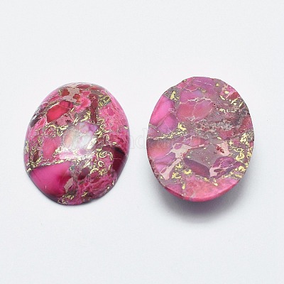 Латунь регалит / имперская яшма / морские отложения яшма кабошоны X-G-E464-42N-1