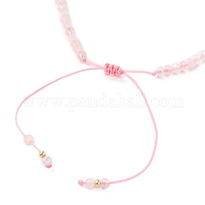 Регулируемые нейлоновые нити плетеные браслеты из бисера BJEW-JB05658-01-1