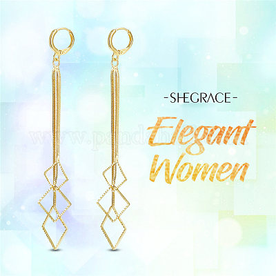 Латунные серьги обруча JE811A-1