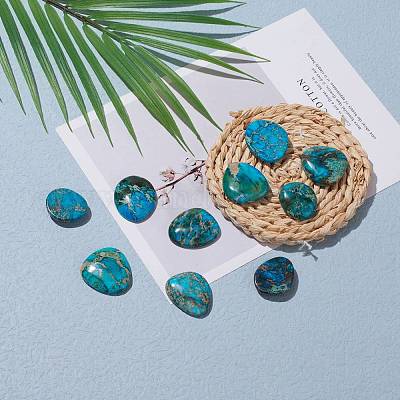 Натуральный регалит / имперская яшма / морские отложения яшма кабошоны G-G814-04-1