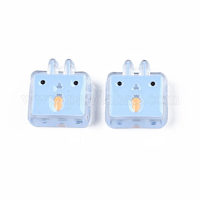 Прозрачные акриловые бусины&nbsp;LS-ACRC-S039-10A-1