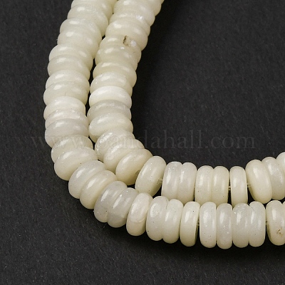Натуральный белый опал африканские бусы пряди G-L624-H12-6x2mm-1