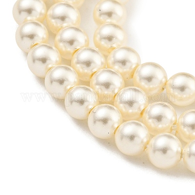 Стеклянные жемчужные бусины HY-G002-01A-02-1