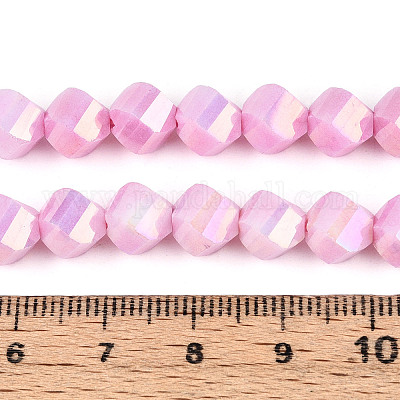 Антикоррозийные гальванические стеклянные бусины GLAA-T025-8mm-14H-1