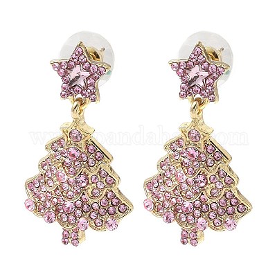 Сплав болтающиеся серьги стержня EJEW-H173-02G-01-1