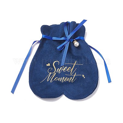 Атласные мешочки с кулиской подарочные мешочки для украшений ABAG-XCP0001-07-1