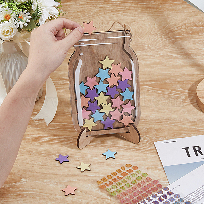 Деревянные персонализированные баночки для наград AJEW-WH0070-21B-1