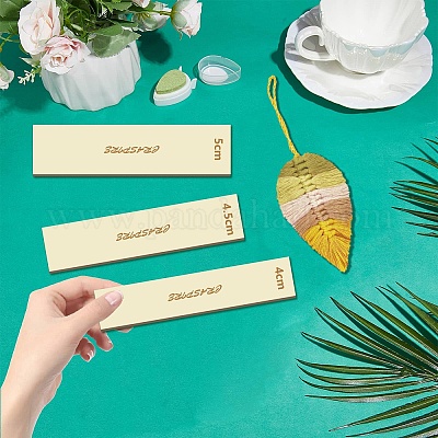 9 шт. 9 стильных деревянных кольца-кольца макраме для изготовления поделок DIY-WH0545-009-1