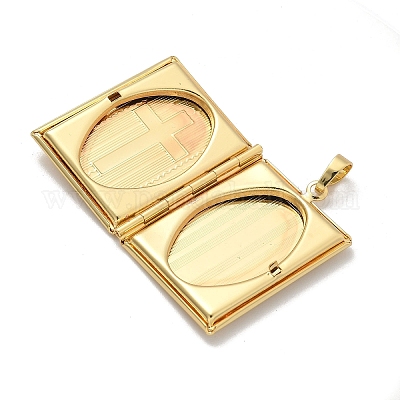 Подвески латуни медальон KK-Z115-01G-02-1