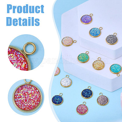 32шт 16 цвета подвески из смолы STAS-CA0002-32-1