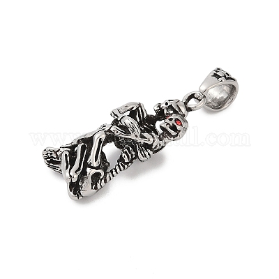 Подвески из хирургической нержавеющей стали 316 с паве из кубического циркония STAS-D304-38AS-1