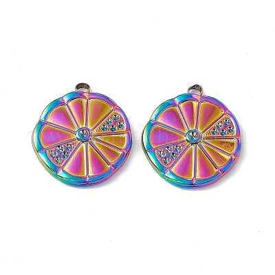 Ионное покрытие (ip) 304 нержавеющая сталь подвеска со стразами STAS-K242-15M-1