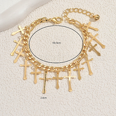 Браслеты с железными подвесками в стиле панк AZ1662-1