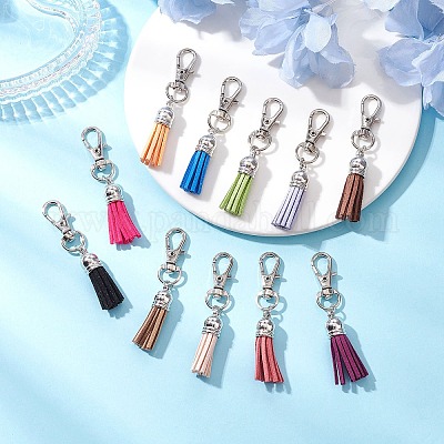 Искусственные замши кисточкой подвесные украшения HJEW-JM03094-1