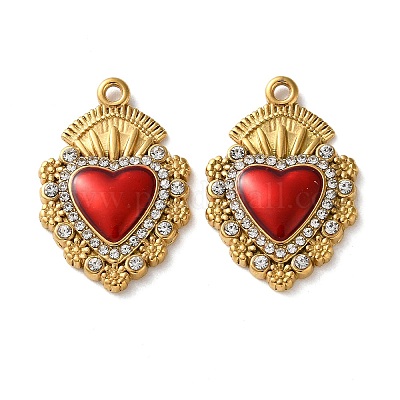 Подвески из нержавеющей стали 304 с эмалью STAS-B100-01G-02-1