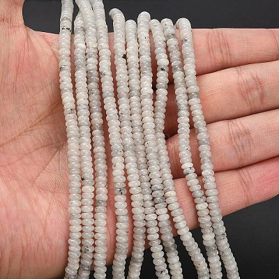 Природные лабрадорита бисер нитей G-L635-A05-4x2mm-1