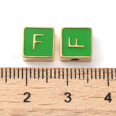 Эмалированные бусины из нержавеющей стали 304 STAS-L022-293G-F-1